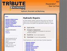 Tablet Screenshot of hydraulicservice.com.au